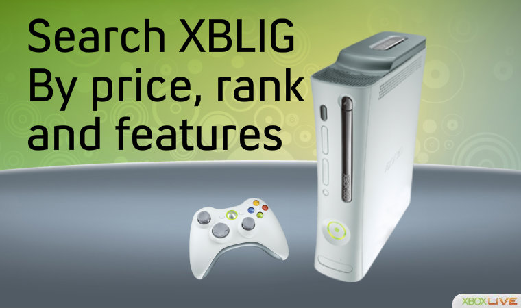 Search All XBLIG Search all XBLIG by price, rank or features – you can even comment on games
